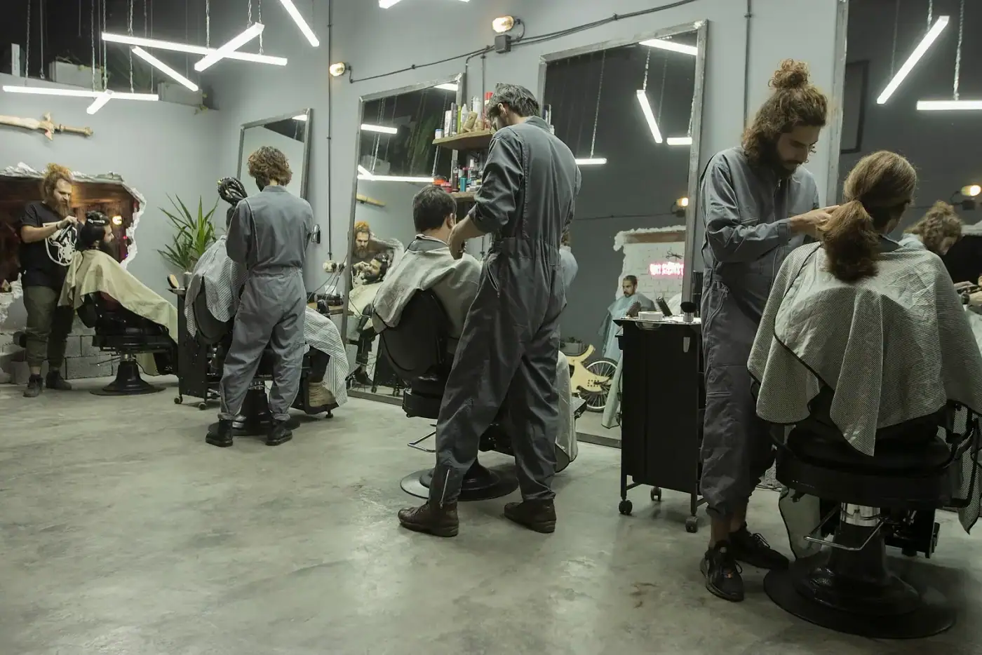 ilustracija — frizerski salon